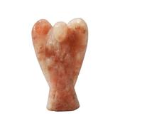 Natural Sun Stone Reiki Carved Spiritual Gemstone Guardian Angel Pocket " 2 inches Approx - Blessfull Healing