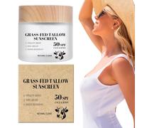 Natural Sunscreen, 60g SPF 50 Moisturizing Non-Greasy Sunblock, SPF 50 UV Protection Sun Block Grass-Fed Skin Care for Daily Summer Outdoor