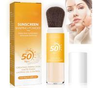 Natural Sunscreen Setting Powder, SPF 50 Powder Face Scalp Sunscreen, Mineral Finish Loose Face Powder, Creates Soft Focus Effect, Lasting Lightweight Breathable, Minimizes Fine Lines & Pores (1)