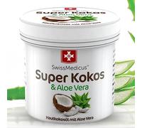 Natural Super Coconut & Aloe Vera Rich Cream - Gentle, moisturizing skin care with pure coconut oil - Perfect for full body treatment - Hair - Face - Lips - 150 ml
