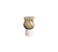 (Natural Swirl) Plug In Electric Wax Melt Burner - Switch, Glass, Fragrance