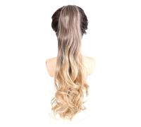 Natural Synthetic Claw Clip Ponytail Extension Long Wavy Ponytails Hairpiece Look Easy Styling Perfect Looking(10T16)