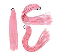 Natural Synthetic Dirty Braided Ponytail Wig Elastic Rubber Band Braiding Ponytail False Braid Hair Extensions Stunning Look(A15)