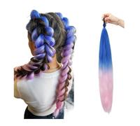 Natural Synthetic Ponytail Wig Extension with Color Boxing Braid and Rubber Band Perfect Looking(B94)