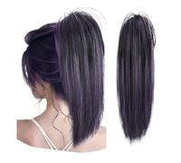 Natural Synthetic Short Straight Claw Clip Ponytail Hair Extensions Heat Resistant Type Ponytail Hair Extensions Perfect Looking(2H367)