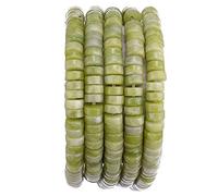 Natural Taiwan Jade Spacer Beads Caps Loose Semi Gemstone for Beading Jewelry Making 6mmx3mm 38cm
