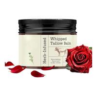 Natural Tallow Balm Unscented - Calendula & Rose for Deep Moisturising - - Face & Body Cream, Fast Absorbing Nourishing Balm for Dry Skin,