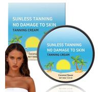 Natural Tanning Booster Cream - Mango & Coconut Scented Tanning Cream 100g, Creates Beautiful Brown Skin | SPF-Free Formula for Maximum Tan Development (Blue)