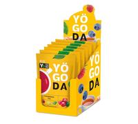 Natural Tea Concentrate with Flash Frozen Berries & Honey - Refreshing & Flavorful - 7 Sachets - Brew Hot or Cold (Cranberry)