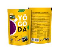 Natural Tea Concentrate with Flash Frozen Berries & Honey - Refreshing & Flavorful - 7 Sachets - Low Calorie - Brew Hot or Cold (Currant)