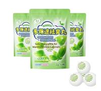 Natural Tea Scent Self-Adhesive Shoe Cabinet Deodorizer, Solid Wardrobe Fragrance, Air Freshener Long Lasting Scented Aromatherapy Ball, Smell Goods for House for Drawers