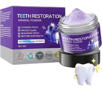 Natural Teeth Whitening Powder,Dental Restoration Mineral Powder,Protects Gums and Freshens Breath,Restoring Your Teeth's Natural Health & Brightness