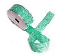 Natural Texture Ribbon 38mm x 20m - Aqua KDMD Green One Size
