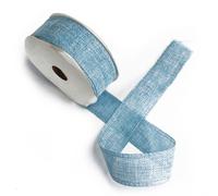 Natural Texture Ribbon 38mm x 20m - Baby Blue KDMD Baby Blue One Size