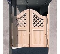 Natural Texture Wood Swing Doors, Thick Cafe Door Saloon Doors with Brackets and Hinges, Unpainted Handmade Partition for Indoor Outdoor (Color : Style D, Size 80cm (31 1/2"))