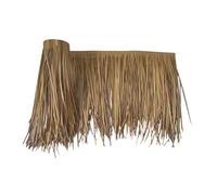 Natural Thatch Roofing Roll for Bar Hut, Palm Grass Skirting Decoration - Realistic Tropical Palm Leaf Roofing for Tiki Bar, Garden Party, Beach Theme Decoration- Style E