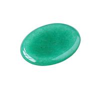 Natural Thumb Worry Stone for Anxiety,Aventurine Thumb Healing Crystal Stones, Hand Carved Chakra Crystals Pocket Stone for Stress Relief Meditation Therapy Geometry Home Decorations