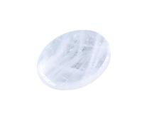 Natural Thumb Worry Stone for Anxiety,Clear Quartz Thumb Healing Crystal Stones, Hand Carved Chakra Crystals Pocket Stone for Stress Relief Meditation Therapy Geometry Home Decorations