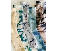 Natural Tie-Dyed Socks by American Trench at Free People in Brown - female