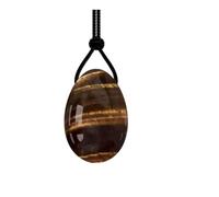 Natural Tiger Eye Yoni Jade Eggs Massage Stone Crystal Ball Exerciser Jade Massager,40 * 25mm