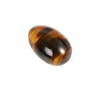Natural Tiger's Eye Pocket Palm Stone Egg Shape Gemstones 1.2 x 0.8" Polished Worry Stones Healing Crystals for Reiki Balancing Wicca Meditation Energy Anxiety Relax Décor