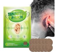 Natural Tinnitus Relief Patches for Ringing Ears - Herbal Formula to Improve Hearing & Boost Blood Circulation, 48 Patches, Day & Night