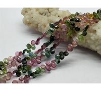 Natural Tourmaline Briolette's Pear Shape Faceted Beads 9 Inch Tourmaline Pear 4 x 5 - 4 x 7 mm Beads for Jewellery Making April_18_04-2055