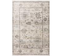 Natural Traditional Easy to clean Machine Made Border Floral Rug The Rug Shop UK Natural 80cm x 160cm