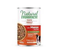 Natural Trainer Medium-Maxi Wet Food for Adult Dogs - Pate with Beef 12 x 400 g