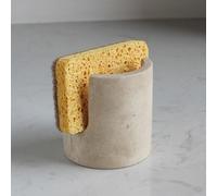 Natural Travertine Sponge Holder for Kitchen Sink, Drying Rack, Compact Sink Caddy Organizer