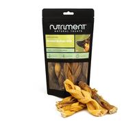 Natural Treats Braided Skin Buffalo for Dogs (4pcs) Hypoallergenic High Protein Low Fat Long-Lasting Chew Treats