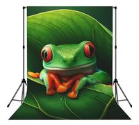 Natural-Tree-Frog-Leaf 5x7ft Photography Backdrop, Photo Background With Rod Pocket, Foldable Studio Backdrop For Birthday, Wedding, Party Decoration