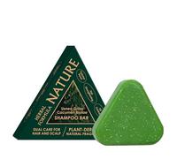 Natural Triangle Shampoo Bar - Green Soap Shampoo - Herbal Solid Shampoo for Hair & Scalp Care - Shampoo Bar for Oil Control, Fresh Scalp & Soft Hair - Cruelty-Free & Eco-Friendly Hair Cleansing Bar