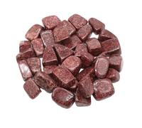 Natural Tumbled Stone Therapeutic Crystal Malachite Amazonite Cut Stone Stone Specimen Energy Mineral Tank Aquarium Garden Home Decor(Red Spot Jasper,200g)