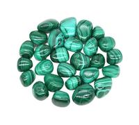 Natural Tumbled Stone Therapeutic Crystal Malachite Amazonite Cut Stone Stone Specimen Energy Mineral Tank Aquarium Garden Home Decor(Malachite,100g)