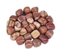 Natural Tumbled Stone Therapeutic Crystal Malachite Amazonite Cut Stone Stone Specimen Energy Mineral Tank Aquarium Garden Home Decor(Red Picture Jasper,200g)