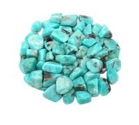 Natural Tumbled Stone Therapeutic Crystal Malachite Amazonite Cut Stone Stone Specimen Energy Mineral Tank Aquarium Garden Home Decor(Amazonite,1000g)