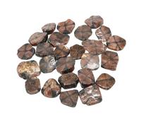 Natural Tumbled Stone Therapeutic Crystal Malachite Amazonite Cut Stone Stone Specimen Energy Mineral Tank Aquarium Garden Home Decor(Cross Chiastolite,1000g)