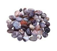 Natural Tumbled Stone Therapeutic Crystal Malachite Amazonite Cut Stone Stone Specimen Energy Mineral Tank Aquarium Garden Home Decor(Botswana,1000g)