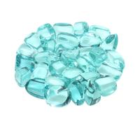 Natural Tumbled Stone Therapeutic Crystal Malachite Amazonite Cut Stone Stone Specimen Energy Mineral Tank Aquarium Garden Home Decor(Ocean Blue Obsidian,200g)