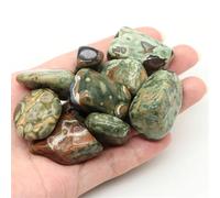 Natural Tumbled Stones Bulk Polished Rocks Gemstones Assorted Healing Crystals for Home Garden Tank Aquarium Decoration for DIY, Decor, Reiki, Collection, Crafts(Green Rainforest,500g)