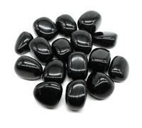 Natural Tumbled Stones Healing Crystals Quartz Bulk Ore Gravel Specimen Mineral Gems Pendant Tank Aquarium Garden Home Decor-Black Obsidian-50g