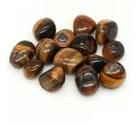 Natural Tumbled Stones Healing Crystals Quartz Bulk Ore Gravel Specimen Mineral Gems Pendant Tank Aquarium Garden Home Decor-Tiger Eye-50g