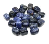 Natural Tumbled Stones Healing Crystals Quartz Bulk Ore Gravel Specimen Mineral Gems Pendant Tank Aquarium Garden Home Decor-Blue Sodalite-50g