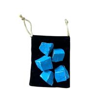 Natural Turquoise Stone 20-30mm 5pcs Raw Turquoise Electromagnetic Protection Natural Stone for Jewelry Making (Turquoise, 5)