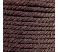 Natural Twisted Cotton Rope - Soft But Strong - Assorted Colors - 1/2 Inch Diameter (Brown, 25 Feet)
