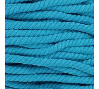 Natural Twisted Cotton Rope - Soft But Strong - Assorted Colors - 1/2 Inch Diameter (Cyan, 10 Feet)