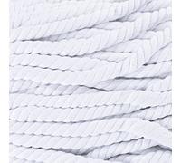 Natural Twisted Cotton Rope - Soft But Strong - Assorted Colors - 1/2 Inch Diameter (White, 10 Feet)