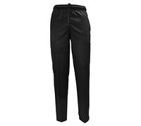 Natural Uniforms Classic 6 Pocket Black Chef Pants with Multi-Pack Quantities Available (1, X-Small)