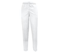 Natural Uniforms Classic 6 Pocket Chef Cargo Pants with Multi-Pack QTYS Available, White Single, Medium